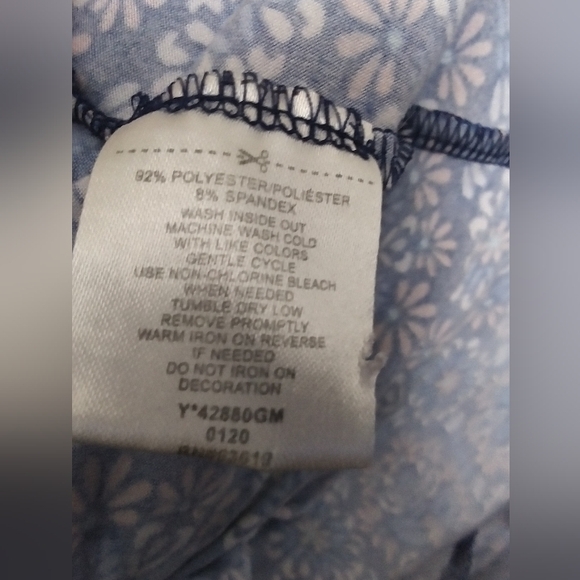 One Step Up Blue Floral High/Low Girls Dress Size Small (7/8) - Picture 4 of 4